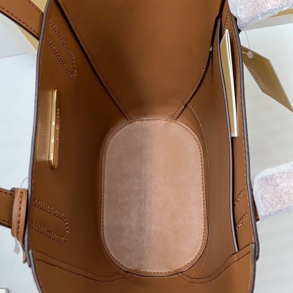 MICHAEL KORS PORTIA SMALL TOTE LUGGAGE COLOR Pebbled leather/ suede - Picture 7 of 16